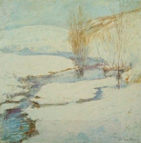 John Henry Twachtman Winter Landscape oil painting picture